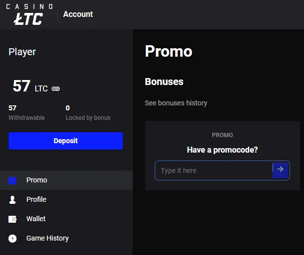 LTCCasino Bonus